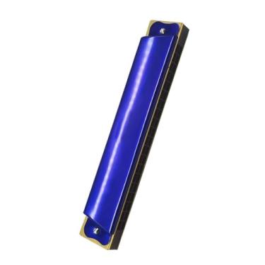 Imagem de Gaita profissional com 20 furos C chave diatônica vibrato polifônica com alterações de voz sensíveis