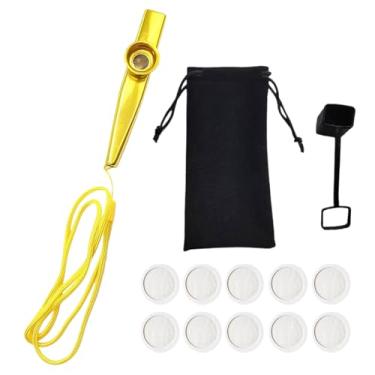 Imagem de Instrumento Kazoo infantil | Instrumentos musicais infantis | Kazoo portátil para escola, sala de aula, ao ar livre, festival, mochila, apresentação, iniciantes