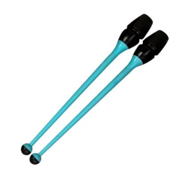 Imagem de Dynwave Conjunto de 2 Bastões de Ginástica Artística para Treinamento, Ideal para Crianças e Adultos, Dança e Fitness, Azul