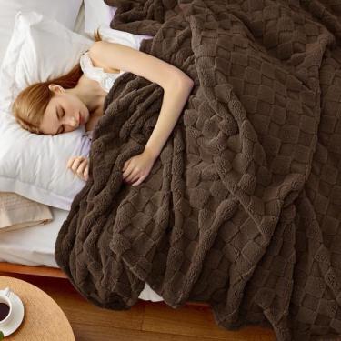Imagem de Manta Bedsure GentleSoft para Cama Queen Size de Franela Fuzzy en Marr