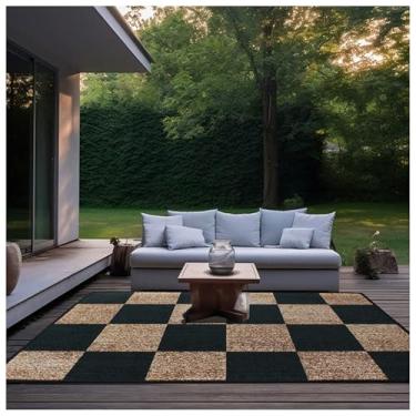 Imagem de SPXMQSS Tapetes externos para jardim, ambientes externos para pátio, fácil limpeza, ambientes internos e externos, antiderrapante, para varanda, deck, varanda, jardim, piquenique, cozinha, corredor
