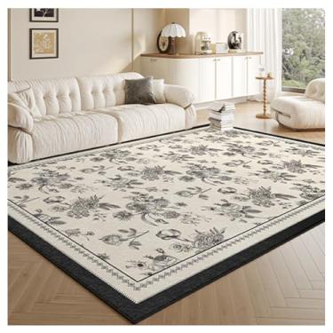 Imagem de SPXMQSS Tapetes laváveis para sala de estar, antiderrapante que não derruba, tapete resistente a manchas para quarto, sala de jantar, sala de estar, escritório F 200 x 300 cm