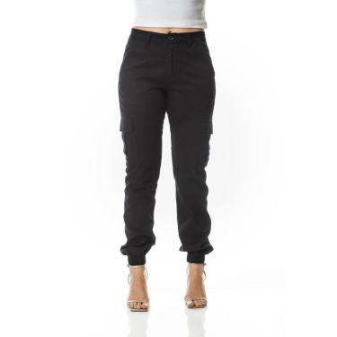Imagem de Calça Feminina Jogger Cargo Com Bolso Lateral Crocker-Feminino