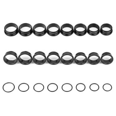 Imagem de WINSENET 12 a 16 peças de alargadores de orelha de aço inoxidável, alargadores de orelha hipoalergênicos, alargadores de orelha, alargadores, alargadores de orelha com óleo de jojoba, piercing