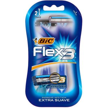 Imagem de Aparelho de Barbear Flex 3 Extra Suave 2 Unidades Bic