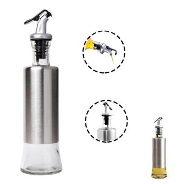 Imagem de Porta Azeite Vinagre Com Dosador 300ml Inox Premium
