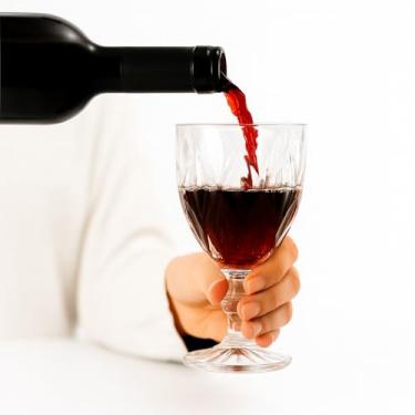 Imagem de Jogo de Taças de Vidro Diamante 340ml 6 Peças Design Lapidado Transparente