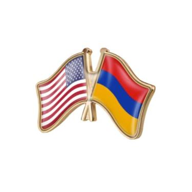 Imagem de EnigmaGlow Emblema de broche de pino único World Most Countries Estados Unidos América e outros países Cruz Amizade Emblema para homens e mulheres, 1.3x0.9inch（33x23mm）, Metal, resina