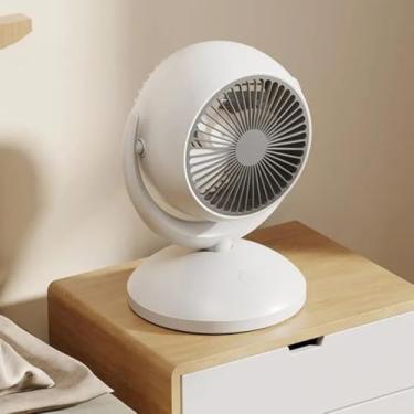Imagem de Ventilador De Mesa Portátil Diâmetro 23cm Turbo Silencioso Recarregável 2400mAh