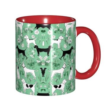 Imagem de Zeraoke Goat Frolic Print Canecas de café criativas, personalizadas, presente para a família, tamanho de 325 ml, unissex