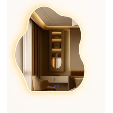 Imagem de Espelho LED Banheiro Organico Touch c/Desembaçador 80x60 cm