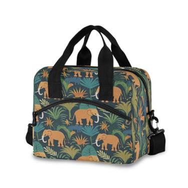 Imagem de Burbuja Lancheira térmica Africa Animals para mulheres e homens, lancheira portátil com alça de ombro removível, lancheira para viagem, piquenique, escritório, trabalho