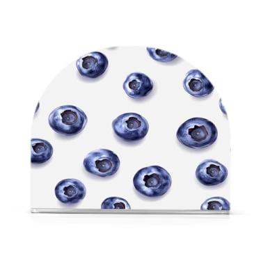 Imagem de xigua Porta-guardanapos de acrílico, porta-guardanapos de mirtilos frescos para mesas cozinha restaurante decoração de casa, suporte decorativo moderno para guardanapos de coquetel de papel de jantar