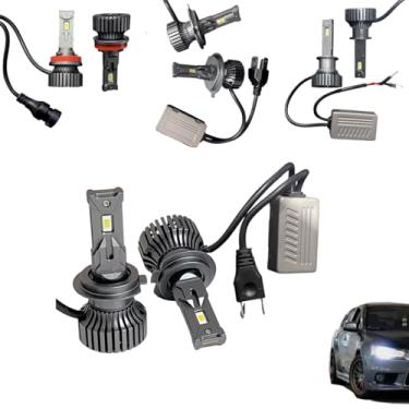 Imagem de Farol LED Automotivo 12V – 70W 7000 Lumens – 6500K – Cooler + Dissipador – Encaixes H1/H4/H7/H11 (Encaixe H7)