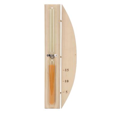 Imagem de Aqur2020 Temporizador de Sauna de 15 Minutos, Ampulheta de Vidro à Prova de Explosão Com Base de Madeira Giratória para Fácil Montagem na Parede Temporizador de Areia para Acessórios de