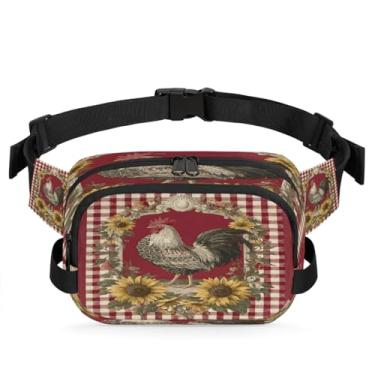 Imagem de Pochete de flores coloridas de girassol para mulheres e homens com alça ajustável, bolsa transversal, bolsa de peito, bolsa de bumbum, Cor 10