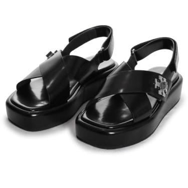 Imagem de Tory Burch Sandália plataforma T Lock 40 mm, Preto perfeito., 35