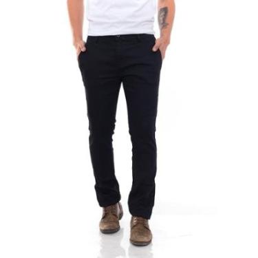 Imagem de Calça Masculina Sarja Social Plus Size Preta Branca Homem-Masculino