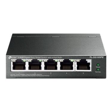 Imagem de Switch Gigabit Easy Smart 5p 4poe Tl-sg105pe