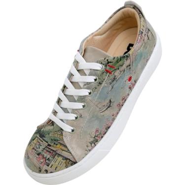 Imagem de DOGO Tênis feminino de couro vegano, feito à mão e exclusivo, Lago Di Como, 35