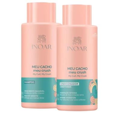 Imagem de Kit Inoar Meu Cacho, Meu Crush Shampoo 500ml + Condicionador 500ml
