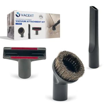 Imagem de Acessórios de escova a vácuo de 3,5 cm para tubarão, Miele e a maioria dos aspiradores de vasilha/portátil – Ferramenta de fenda, escovas de pó de estofamento e crina de cavalo - Acessório de remoção