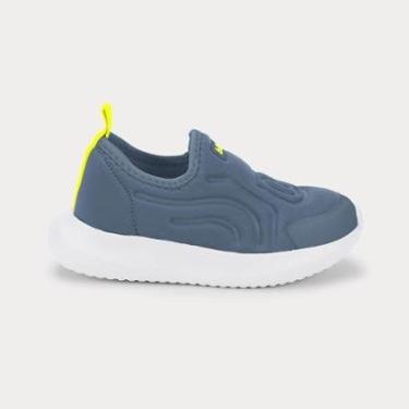 Imagem de Tênis Infantil Bibi Flash Azul com Amarelo-Masculino