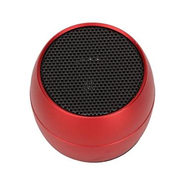 Imagem de Cryfokt Mini Alto-falante Portátil Ip67, à Prova D'água, Carregamento Usb, Microfone Embutido, Alto-falante Sem Fio para Dormitório de Praia, Liga de Alumínio (Vermelho)