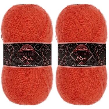 Imagem de JubileeYarn Fio de Elixir Mohair - Mistura de Lã para Bebês 50 g/novelo - Mimosa - 2 novelos