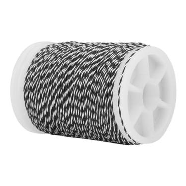 Imagem de Luqeeg Corda de Nylon de 120m, Fio de Serviço Multifilamento, Suprimentos para Tiro Com, Uso Longo, Resistência à Ruptura, 34 Libras, Vermelho (Preto Branco)