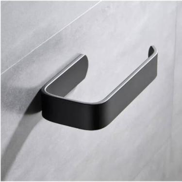 Imagem de Porta Papel Higienico，ProteçãO Contra Ferrugem，Resistente à Humidade e LaváVel Na MáQuina，Adequado para UtilizaçãO em Casas de Banho e Lavabos em Propriedades Residenciais e Apartamentos.(Preto,2)