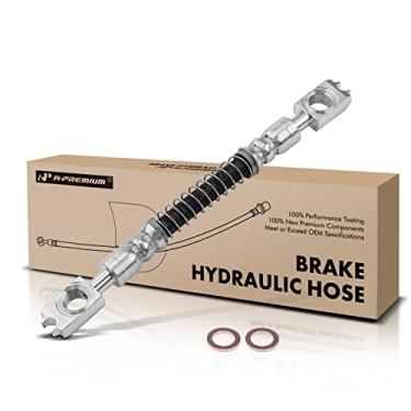Imagem de A-Premium Mangueira hidráulica de freio dianteiro compatível com modelos selecionados Mercedes-Benz - CL63 AMG CL65 AMG 2008-2014, S63 AMG 2008-2013, S65 AMG 2007-2013, conector de pinça