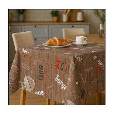 Imagem de Toalha de Mesa Cozinha Pvc Termica Impermeavel 4 lug 140x140 Estampa:C