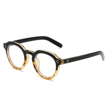 Imagem de Óculos de Sol UV400 - Oval Transparente com Rebites Pretos Estilo Punk para Homens e Mulheres, Esportes ao Ar Livre, Corrida e Ciclismo, Lentes Âmbar e Transparentes