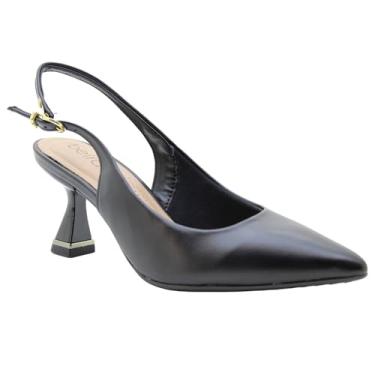 Imagem de Sapato Scarpin Beira Rio Slingback Salto Taça (PRETO, BR, Adulto, Numérico, 36)