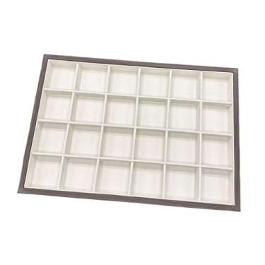 Imagem de predolo Bandeja Organizadora de Joias Portátil e Prática em Madeira para Presentes, Porta-Joias Multifuncional para Grampos de Cabelo e Presentes para Mães, 24 Compartimentos