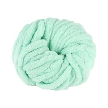 Imagem de Esquirla Fio de chenille grosso para tricô, fio jumbo para suéteres e tapeçaria, Verde
