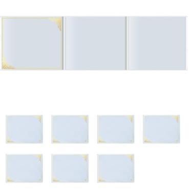 Imagem de Mahjong Card Holders, Mahjong Card Sleeves with Matte Clear Finish Cover Fit NMJL (6 1/8”x4 3/4”) Anti Reflective (8P Clear with Gold, 18 inch Length)