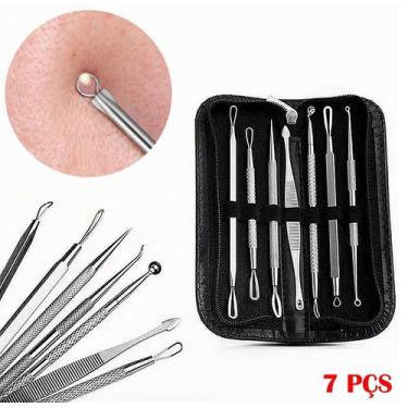 Imagem de Extrator Cureta Espremedor Espinhas Poros Acne Profissional - MS Fisio