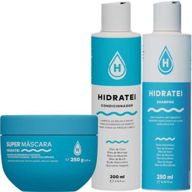 Imagem de Kit Hidratação Essencial Multifuncional + Super Mascara Hidratei 4 ite