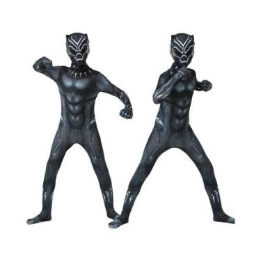 Imagem de Fantasia De Cosplay De Super-Herói Anime Pantera Negra Para Crianças E