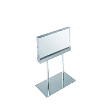Imagem de Azar Displays 104560 Elite Series Suporte de placa de bloco de acrílico médio, 21,6 cm x 14 cm, tamanho gráfico 1