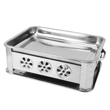 Imagem de Mingzhe Fogão a Carvão para Peixes, Grelha de Aço Inoxidável para Uso Doméstico Comercial de Peixes 2,2-4,4 Lb (Cor Natural Ventilada)