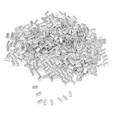 Imagem de Lljsszr 1000 Peças de Terminais de Crimpagem de Alumínio para Pesca, 0,8 Mm, 1 Mm, 1,2 Mm E 1,5 Mm, Prata, 1,2 mm de