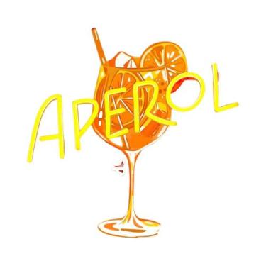 Imagem de Letreiro Neon LED Aperol Spritz, Alimentado Por USB, Regulável Para De