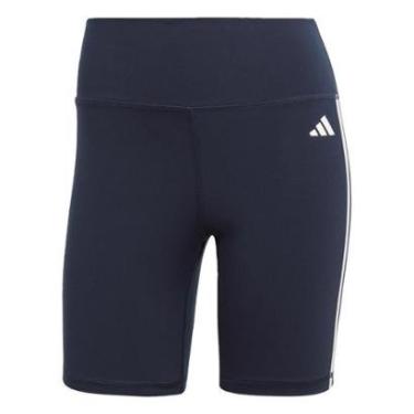 Imagem de Shorts Legging Treino Cós Alto Essentials 3-Stripes Adidas-Feminino