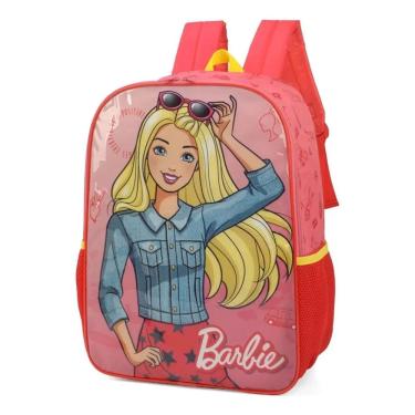 Imagem de Mochila Infantil de Costas para Meninas Barbie Girl Reforçada Resistente - Barbie Girl - Luxcel