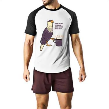 Imagem de Camiseta Raglan Carcara Cafe Trabalho, P