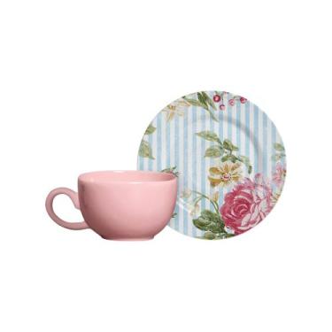 Imagem de Conjunto com 6 Xícaras de Café com Pires Adore 85 ml - Alleanza Cerâmi