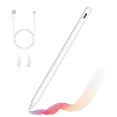 Imagem de TRAUSI Caneta Stylus para iPad com rejeição de palma e carregamento rápido, Active Pencil compatível com Apple iPad Pro (11/12,9 polegadas), i Pad Air 3/4/5, i Pad 10/9/8/7/6, i Pad mini 5/6 - branca